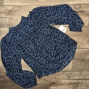 A.n.a High Neck Long Sleeve Blouse Size XS